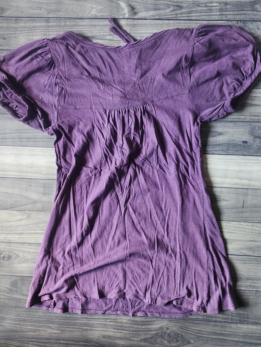 F.A.N.G Purple Sparkly Top Size Medium - Picture 6 of 7